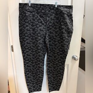 Chic Black Cat Pattern super skinny leggings